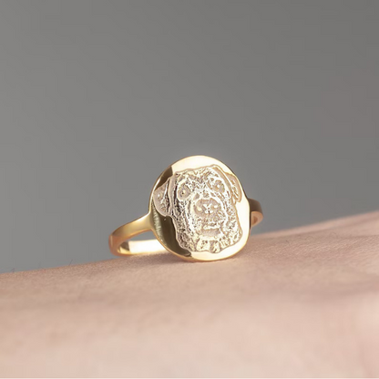 Engraved Pet Photo Ring