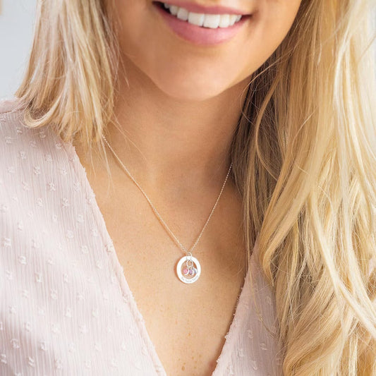 Family Birthstone Personalized Necklace