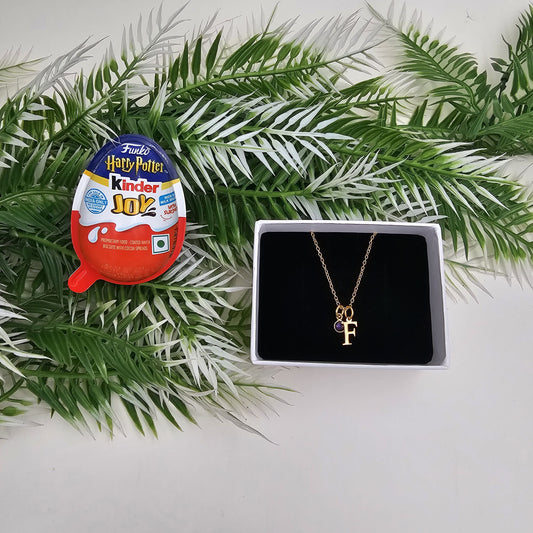 Free Harry Potter Kinderjoy With Custom Initial Birthstone Necklace