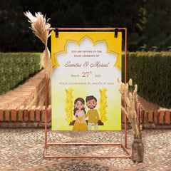 Haldi Ceremony Welcome Sunboard – Wish Your Gifts