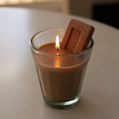 Handmade Chai Biscuit Shape Parle G Candle | Set of 2