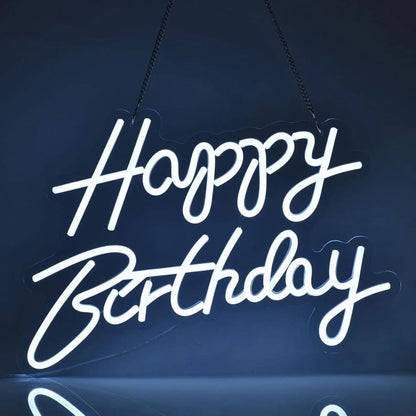 Happy Birthday Neon Sign Board | Party Home Decor