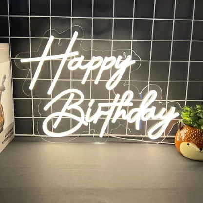 Happy Birthday Neon Sign Board | Party Home Decor