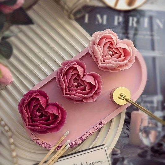 Heart Rose Candle