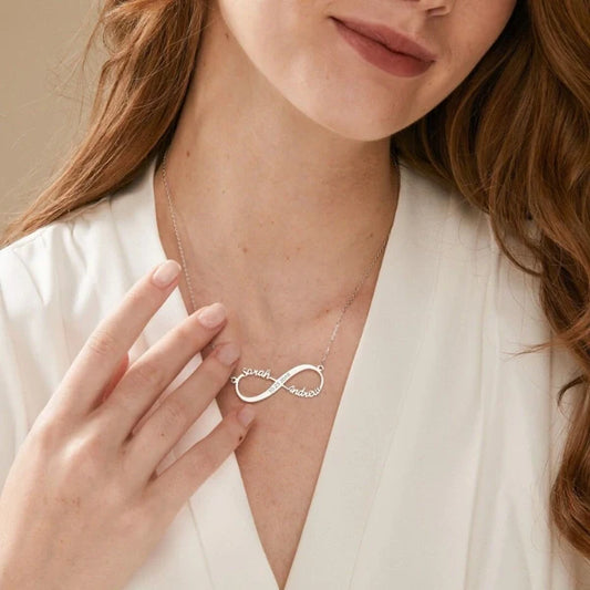 Infinity Name Date Necklace