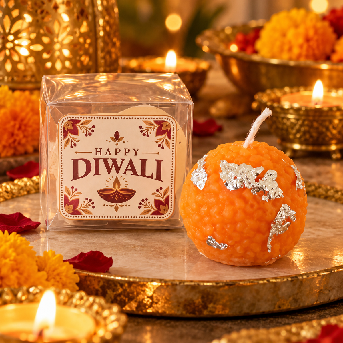 Ladoo Candle Gift Box Set