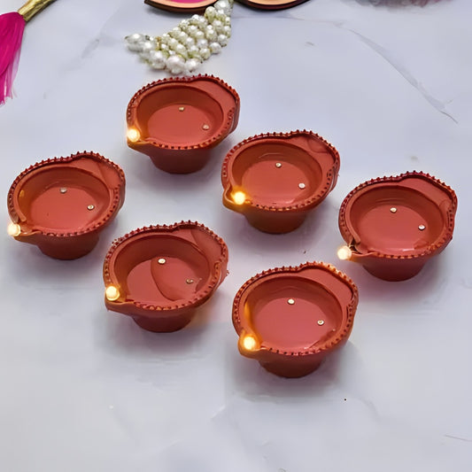 Led Sensor Water Diya Pack of 6