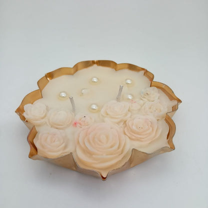Lotus Shaped Urli Candle