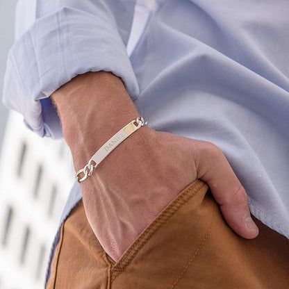 Men's Personalized Name Engraved Bracelet