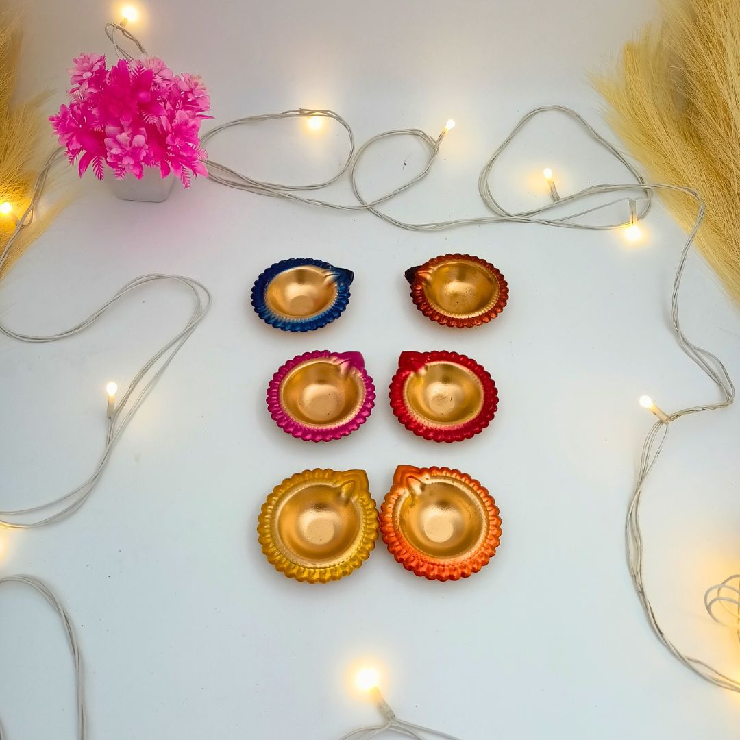 Metal Diya Pack of 6