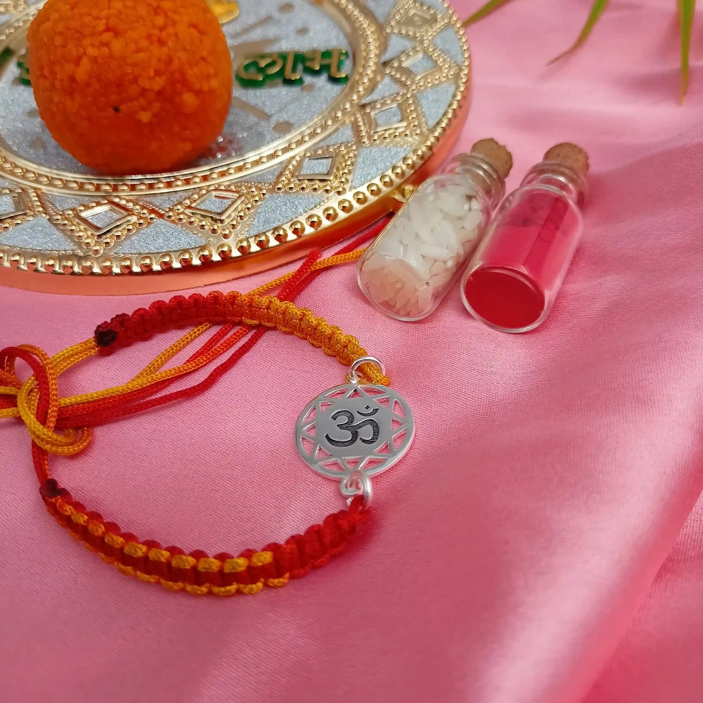 OM Engraved Rakhi