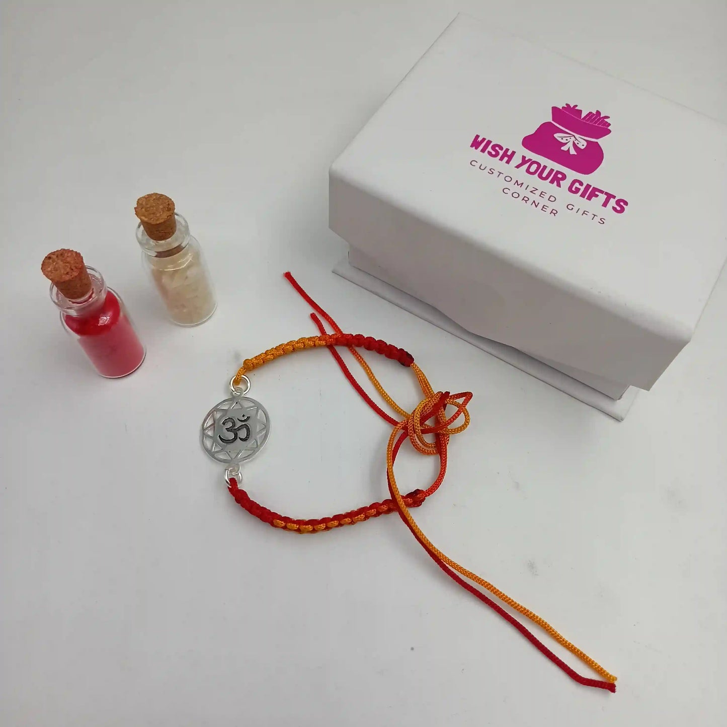 OM Engraved Rakhi