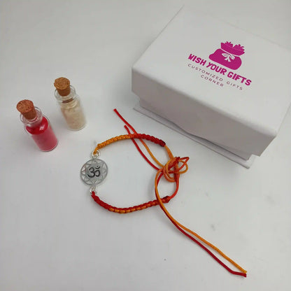 OM Engraved Rakhi