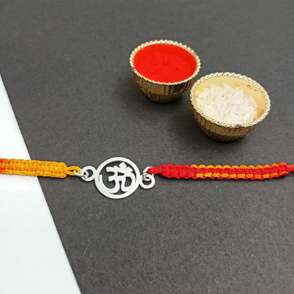 OM Silver Rakhi