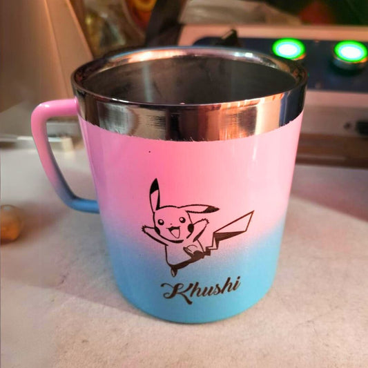 PIKACHU Pokemon Themed Customized Metal Coffee Mug