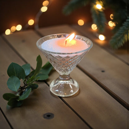Pearl Wax Candle In Dessert Bowl