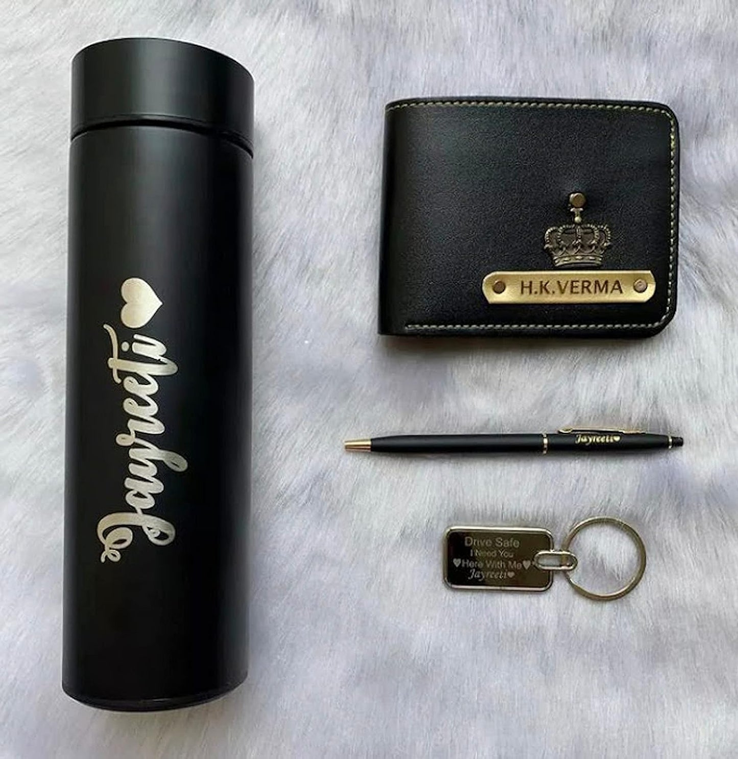 Pen Keychain Wallet Bottle Combo Gift Hamper