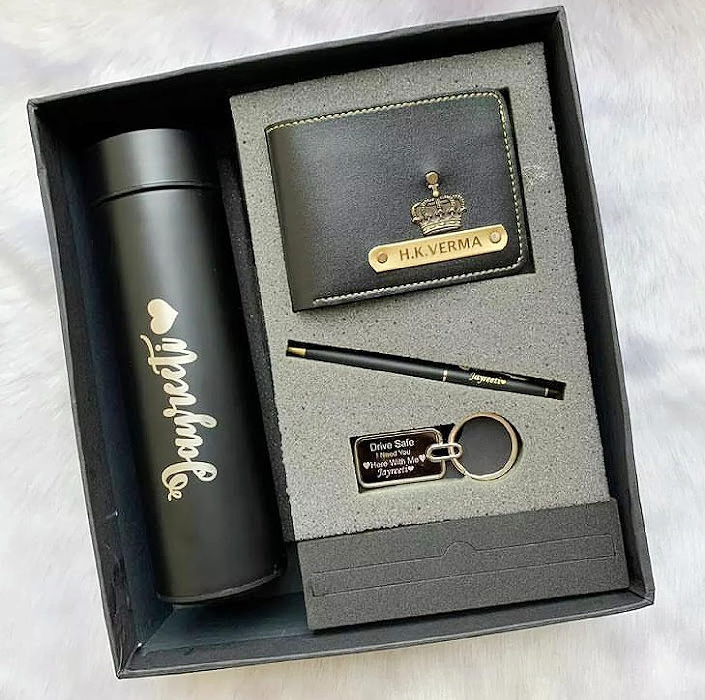 Pen Keychain Wallet Bottle Combo Gift Hamper