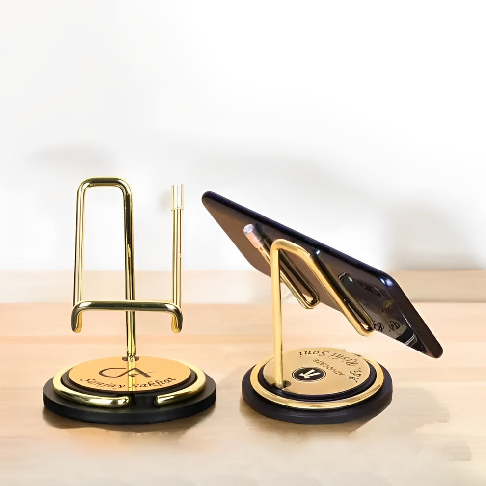 Personalized Mobile Stand Custom Engraved with Occupation and Name ...