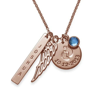 Personalized Mom Charm Necklace