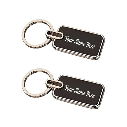 Personalized Name Engraved  Metal Keychain