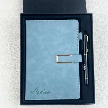 Personalized Notebook Set, Custom Gift Set, Engraved Notebook, Corporate Gifts