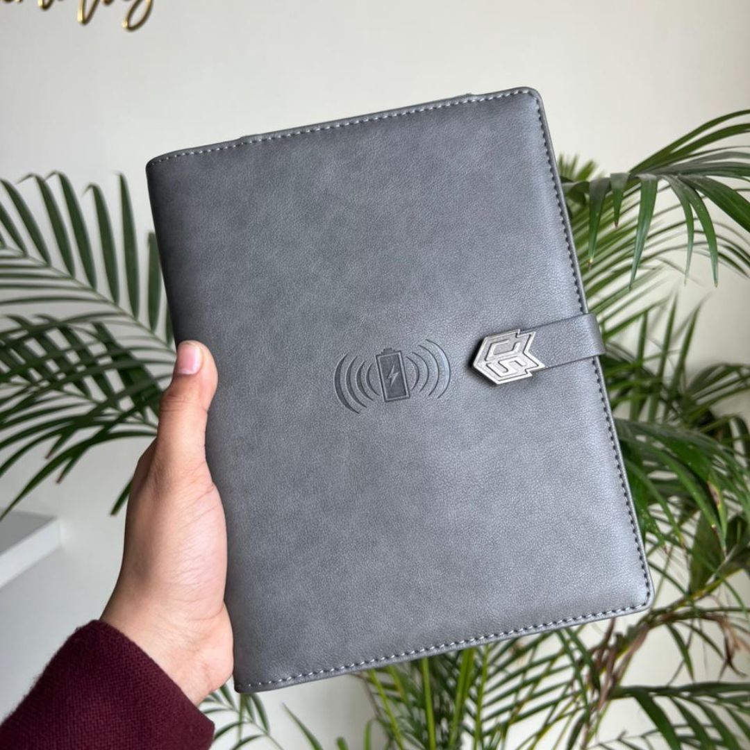 Personalized Premium Diary Set With Wireless Charging