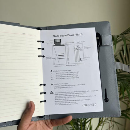 Personalized Premium Diary Set With Wireless Charging