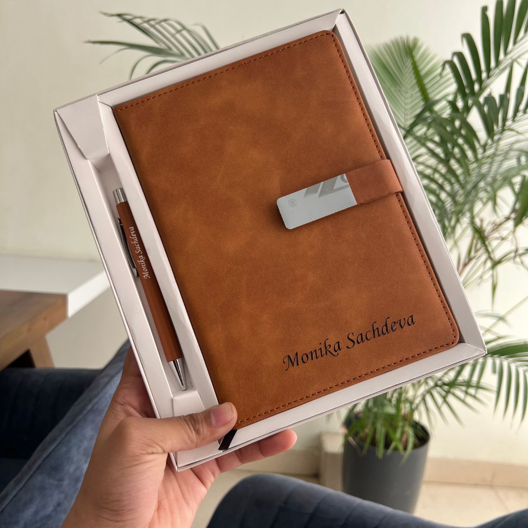Personalized Tan Journal Dairy