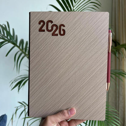 Personalized Wooden Diary 2026