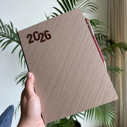 Personalized Wooden Diary 2026
