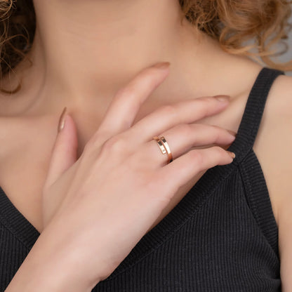 Personalized Adjustable Initial Ring