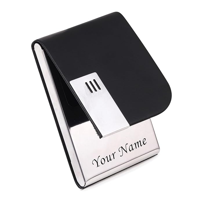 Personalized Card Holder Name Engraved
