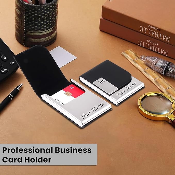 Personalized Card Holder Name Engraved