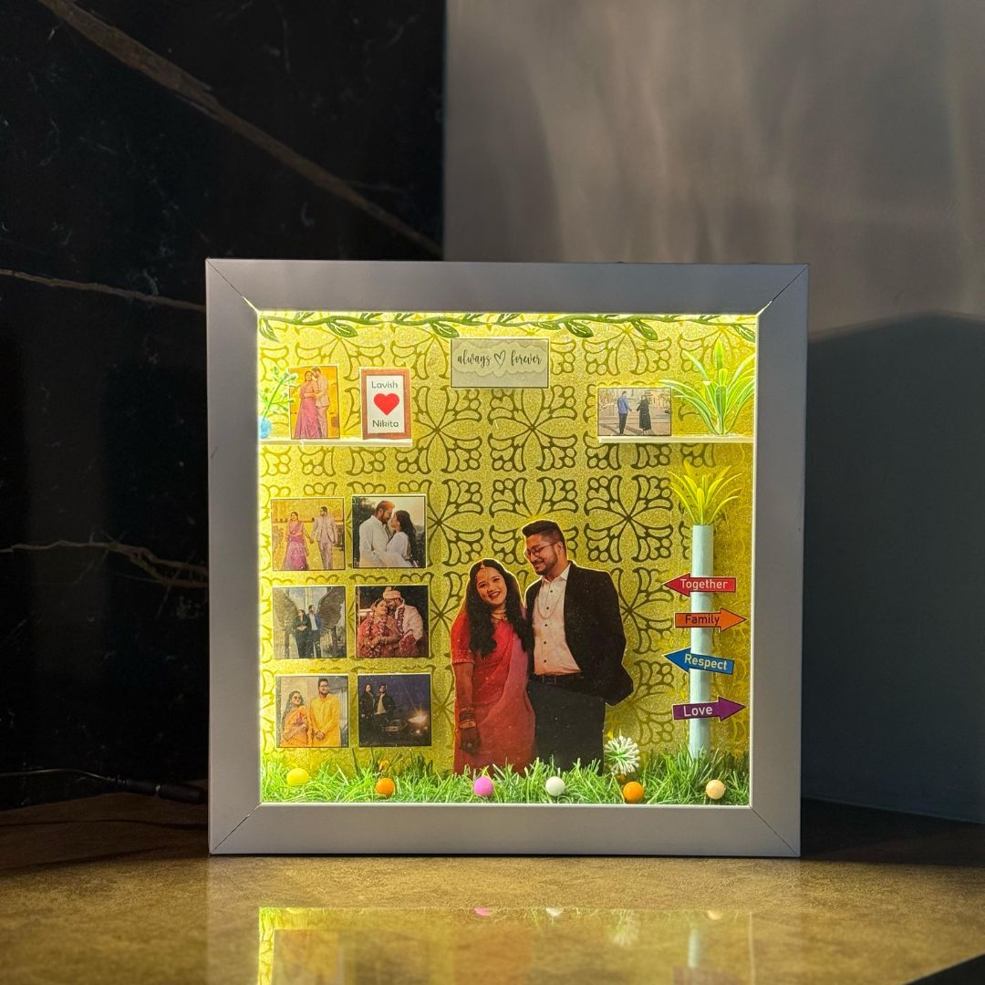 Personalized LED Photo Frame | Unique Photo Frame – Wish Your Gifts