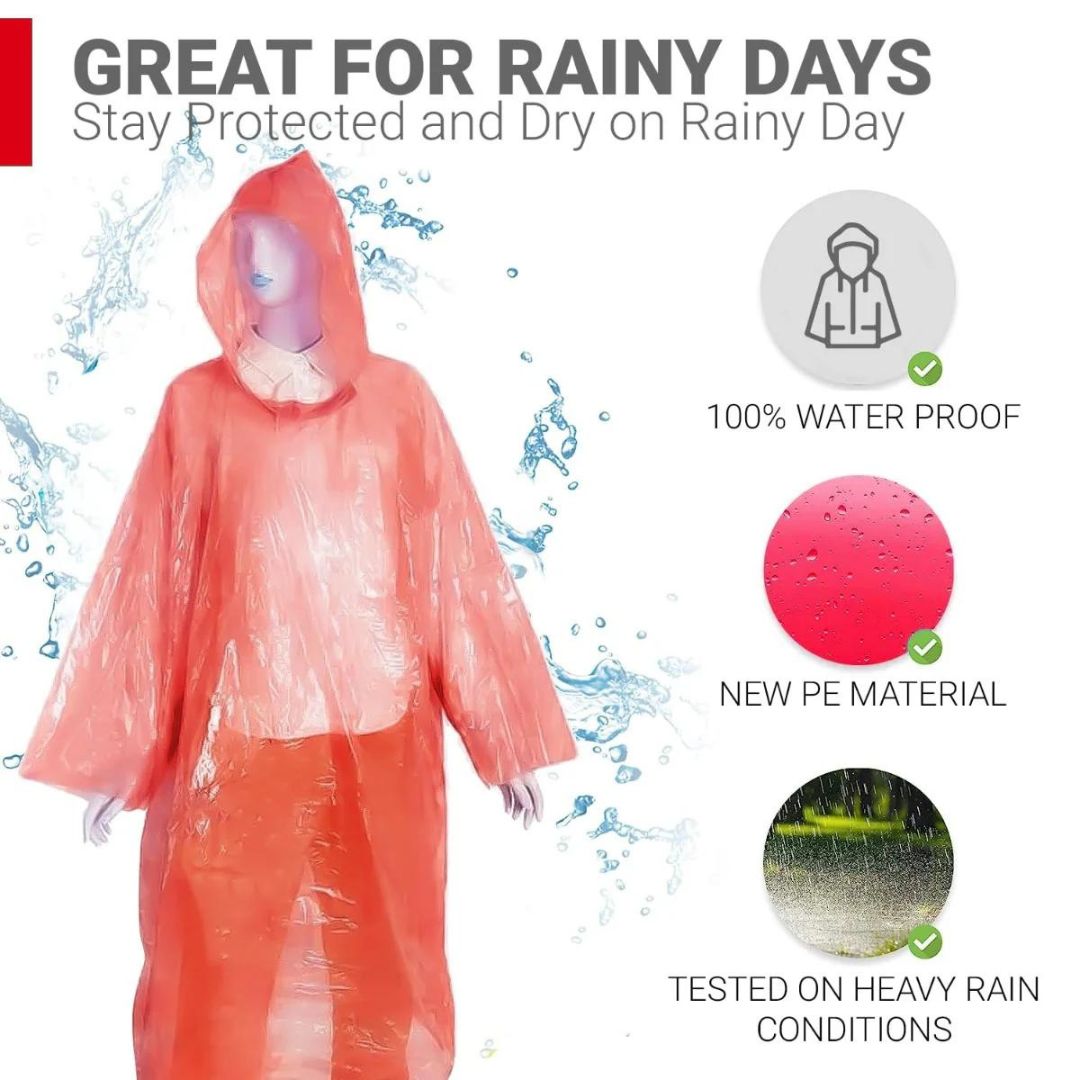 Pocket Rain Card - Unisex Raincoat - Emergency Waterproof Rain Coat Pouch