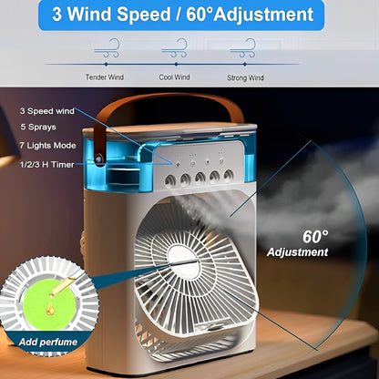 Portable Mini Air Cooler & Humidifier