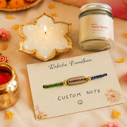 Raksha Bandhan Personalized Candle Hamper