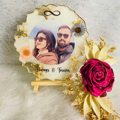 Resin Frame For Couple With Photo.