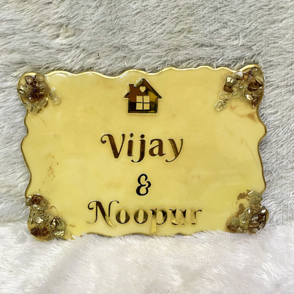 Resin Rectangle Home Name Plate