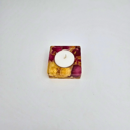 Resin Square Tealight Holder for Diwali