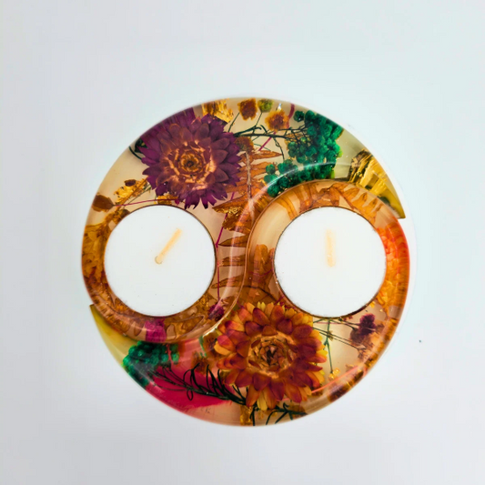 Resin Yin Yang Tealight Holder