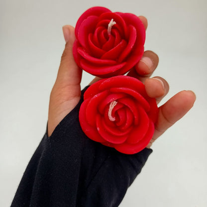 Rose Candle Set of 2
