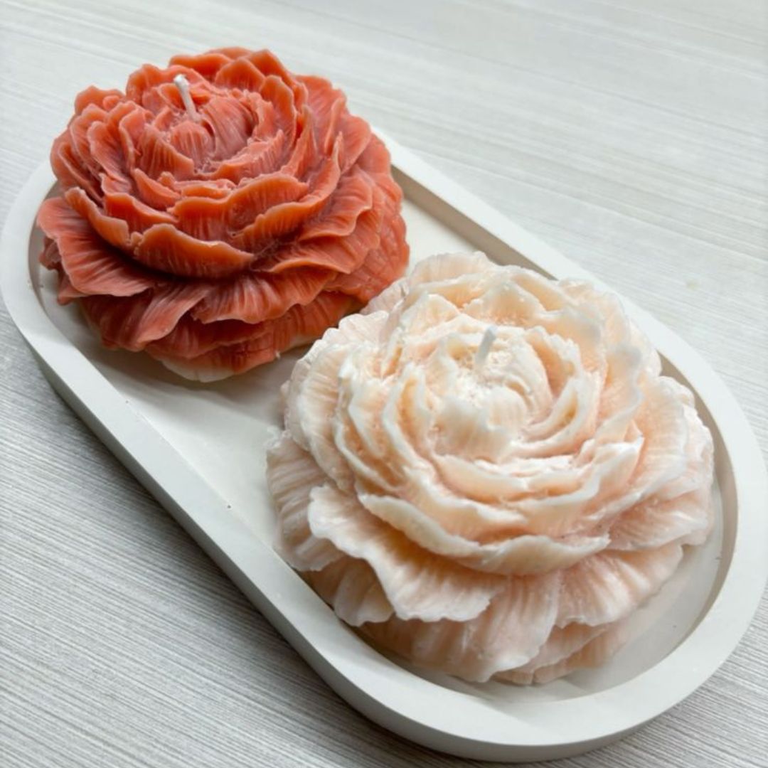 Rose Candle- Set of 2