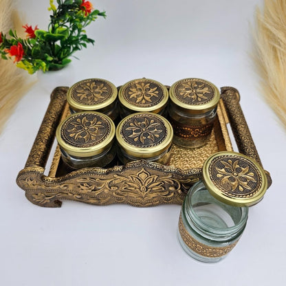 Royal Look 6 Jar Tray Dry Fruits Box