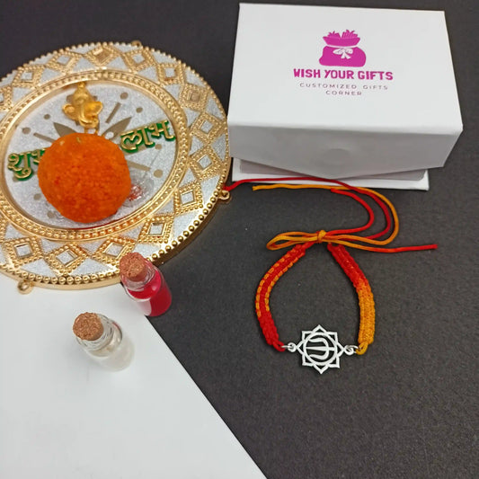 Silver Trishul Rakhi