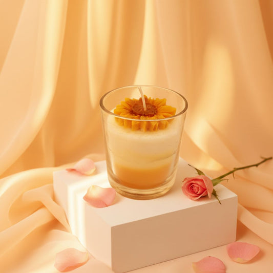 Sunflower Sundae Jar Soy Wax Candle for Diwali