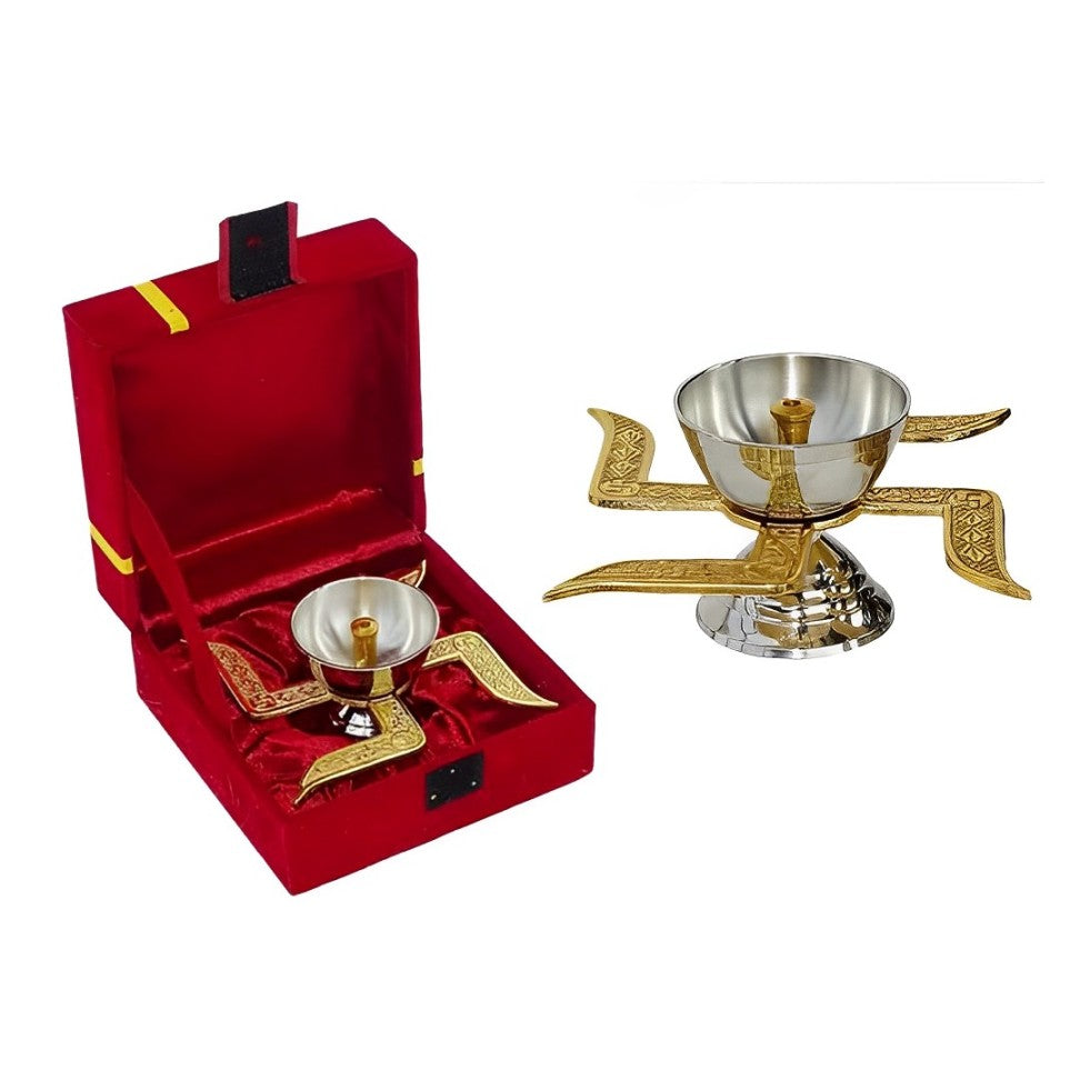 Swastik Diya Best for Gifting Comes in a Gift Box