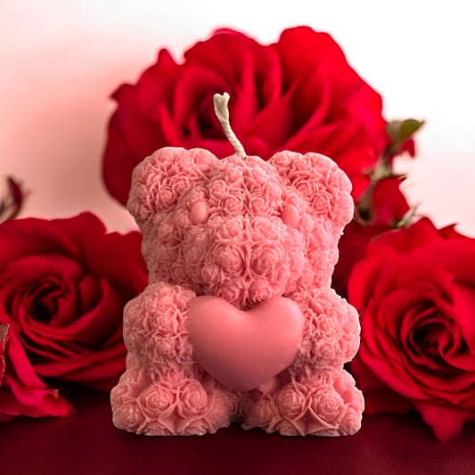 Teddy Candle For Valentine's Day