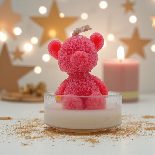Teddy Bear Bowl Candle